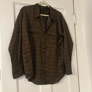Fate Brown Herringbone Shirt